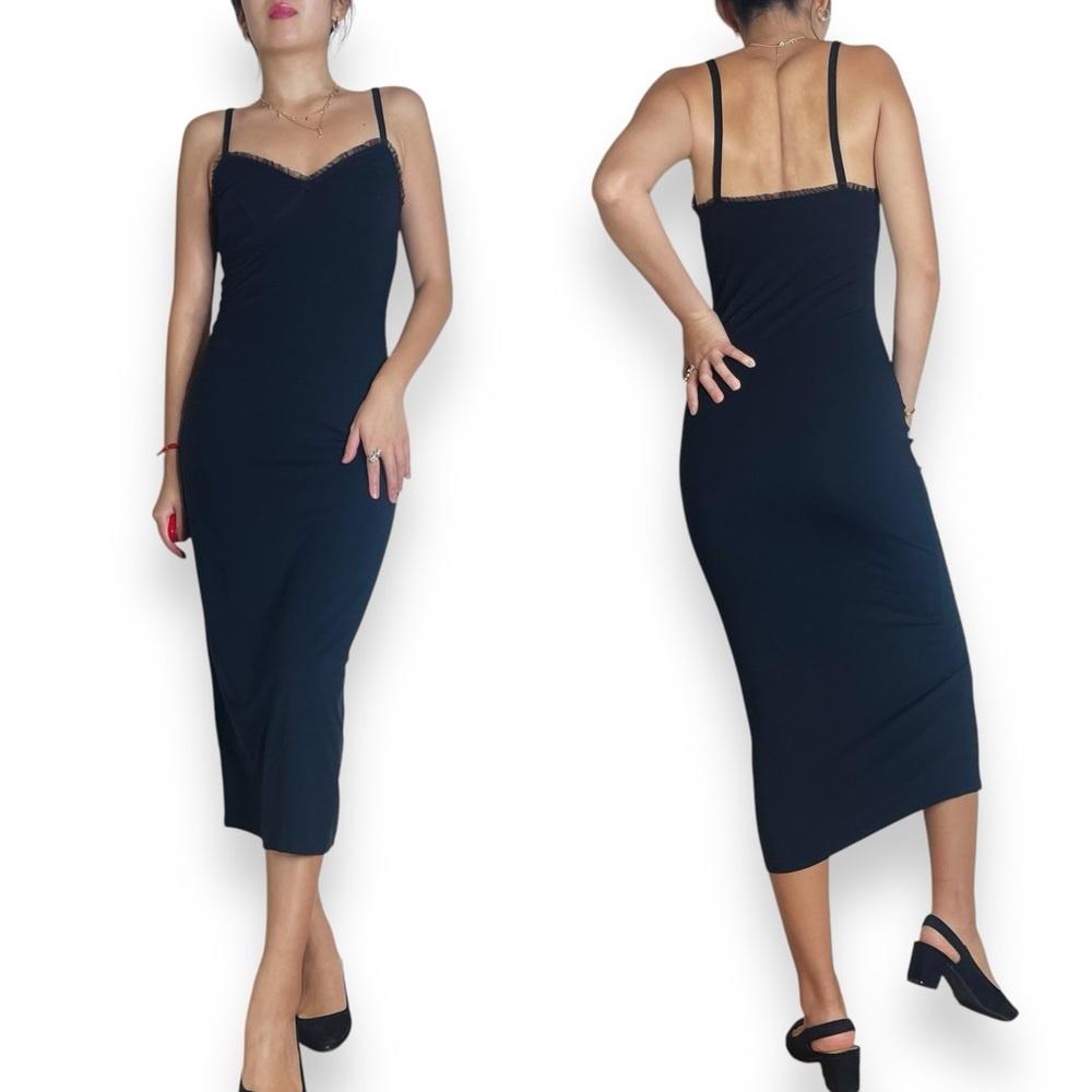 NWOT Reformation Cesca Knit Dress in Black Size 6